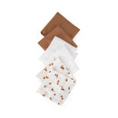 Little Bamboo | Muslin Wash Cloth 6pk - Iced Coffee