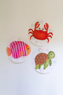 Zazi | Slip-Safe Bath Spots - Ocean Friends