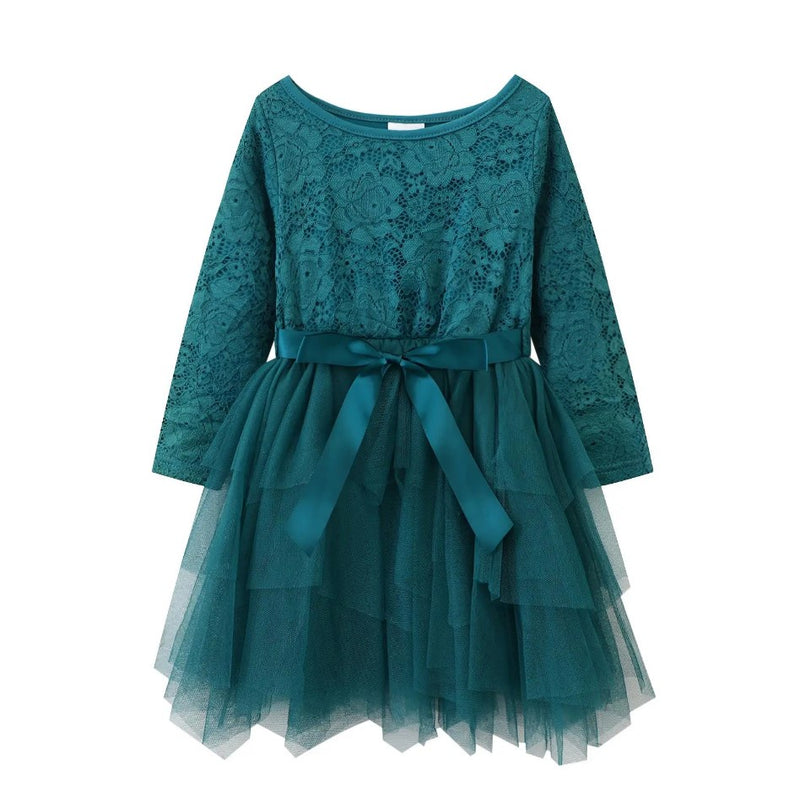 Cracked Soda | Jade Lace Shredded Tutu Dress - Teal RRP $54.99