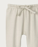 Babu | 100% Organic cotton footed leggings - Oat