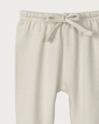 Babu | 100% Organic cotton footed leggings - Oat