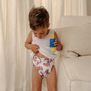 Bear & Moo | Little Red Tractor Cloth Nappy | Large