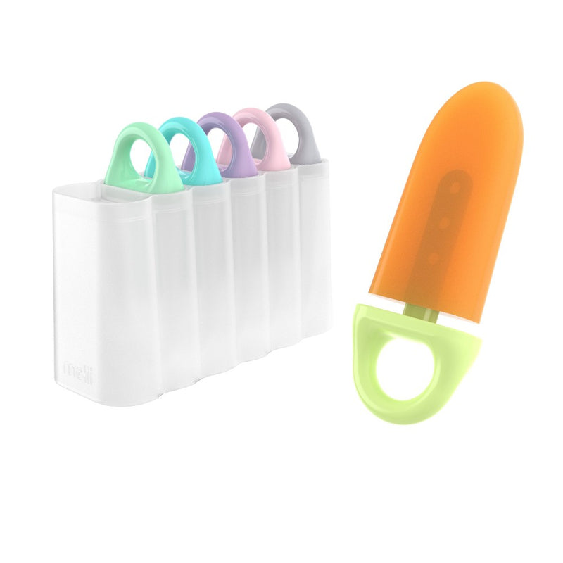 Melii 6 Piece Ice Pops with Tray