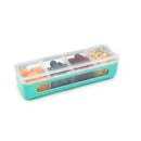 Melii 4 Compartment Snackle Box -Blue