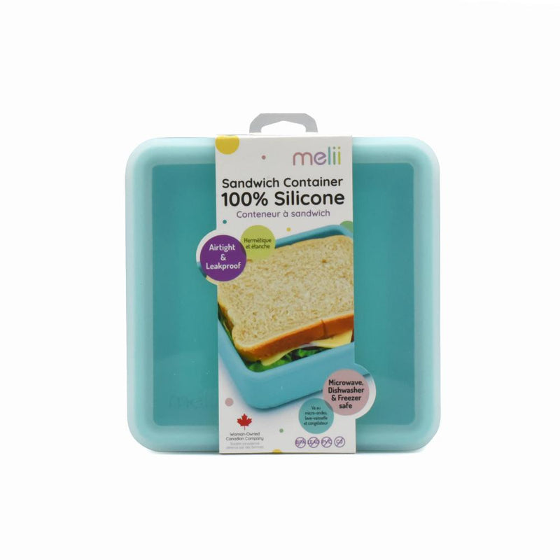 Melii Silicone Sandwich Container - Blue