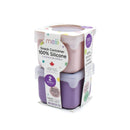 Melii Silicone Snack Container 2 Pack - Pink + Purple