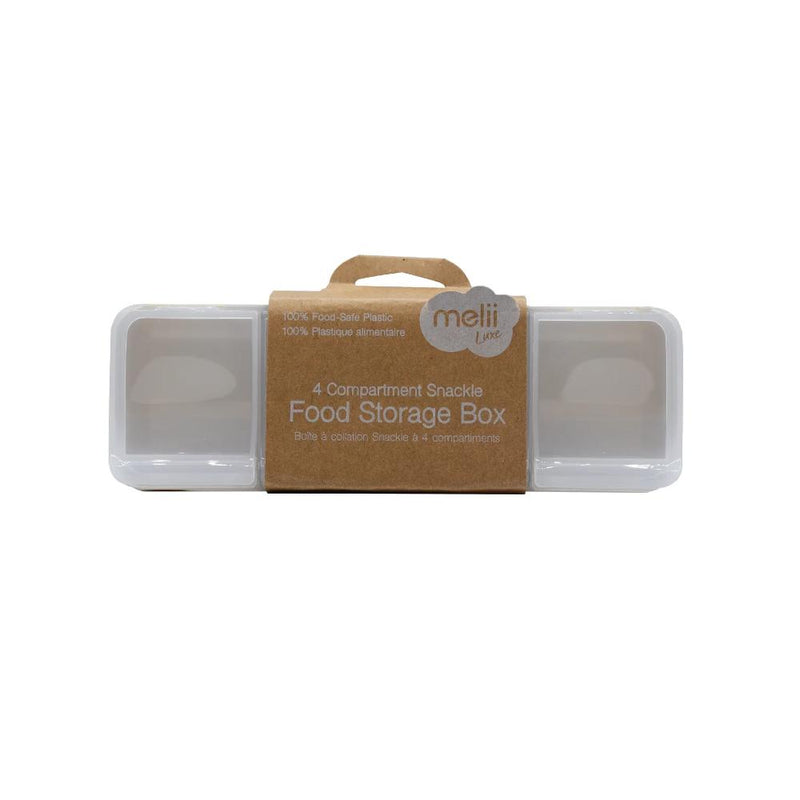 Melii 4 Compartment Snackle Box - Ivory