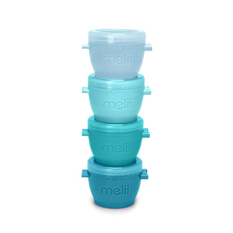 Melii Snap & Go Pods 4 Pack - 4 oz - Shark blue