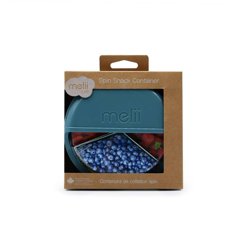 Melii: Spin Snack Container -Luxe Blue