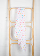 E&K | Ice Cream Muslin Werap with Pink & Purple Pram Clips