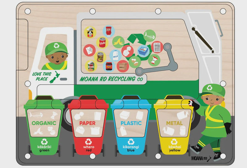 Moana Rd | Magnetic Recycling Sorting Truck Wooden Game