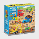 Mudpuppy | Construction Site 25 Piece Floor Puzzle with Shaped Pieces