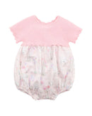 Bebe | Florence Print Knitted Bodice Romper