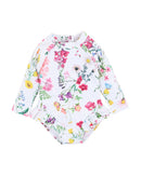 Minihaha | Ivy Print LS Sunsuit - Size 000-2yrs