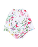Minihaha | Ivy Print LS Sunsuit - Size 000-2yrs