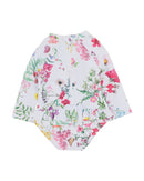 Minihaha | Ivy Print LS Sunsuit - Size 000-2yrs