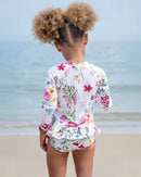 Minihaha | Ivy Print LS Sunsuit - Size 000-2yrs