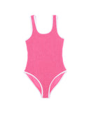 Bébé | Bubblegum/White Crinkle Swimsuit 8-16y - Bubblegum