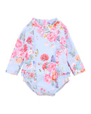 Bébé | Bianca Blue Ls Sunsuit - Bianca Blue