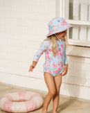 Bébé | Bianca Blue Ls Sunsuit - Bianca Blue