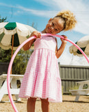 Bébé | Pink Gingham Sundress 3-10y - Pink Gingham