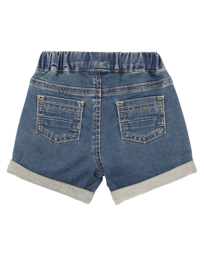 Bebe | Boys Knit Denim Shorts-Vintage Indigo