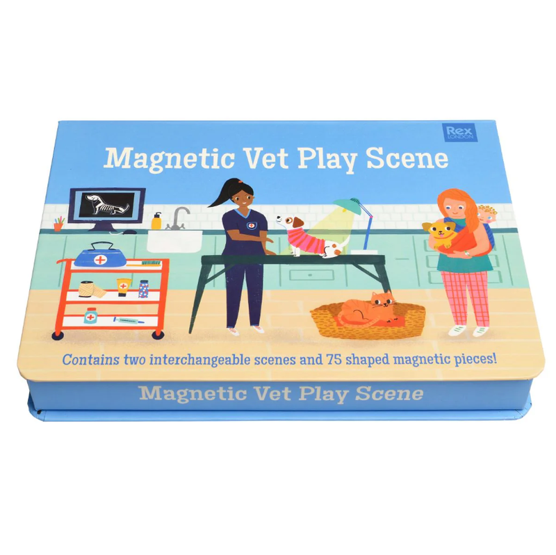 Rex London | Magnetic Vet Play Scene Set (75 pieces)