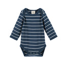 Babu Merino Bodysuit - Denim Stripe