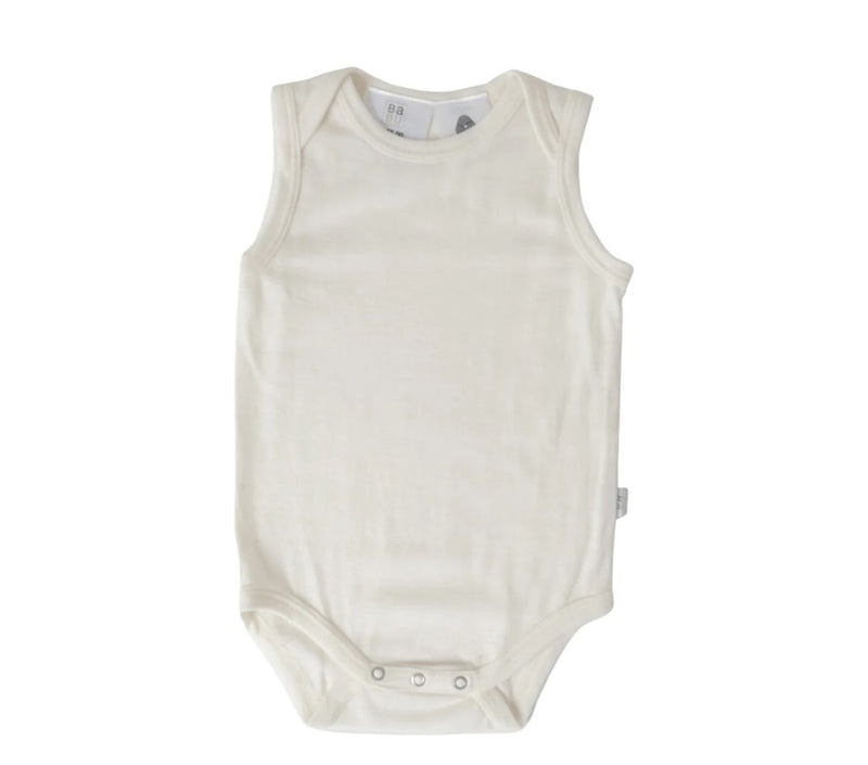 Babu | Merino Singlet Bodysuit -Cream