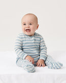Babu |  Merino Footed Onesie - Gum Drop Stripe RRP $64.99