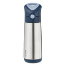B.Box | Insulated Drink Bottle 500ml (straw)-Midnight