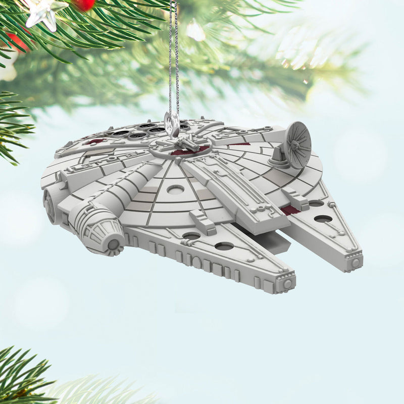 Hallmark 2024 | Mini Star Wars™ Millennium Falcon™ Ornament, 0.43"