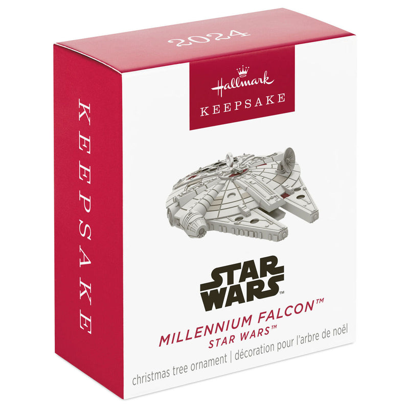 Hallmark 2024 | Mini Star Wars™ Millennium Falcon™ Ornament, 0.43"