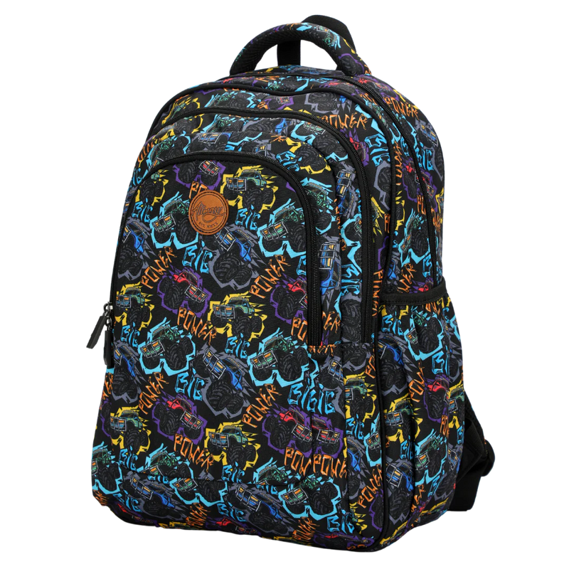 ALiMASY | Monster Truck Large School Backpack