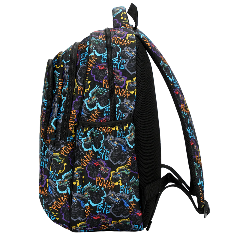 ALiMASY | Monster Truck Large School Backpack