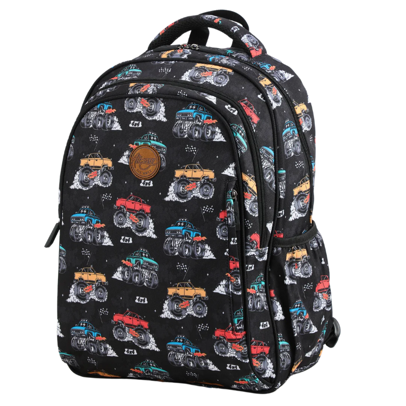 ALiMASY | Monster Trucks Midsize Kids Backpack