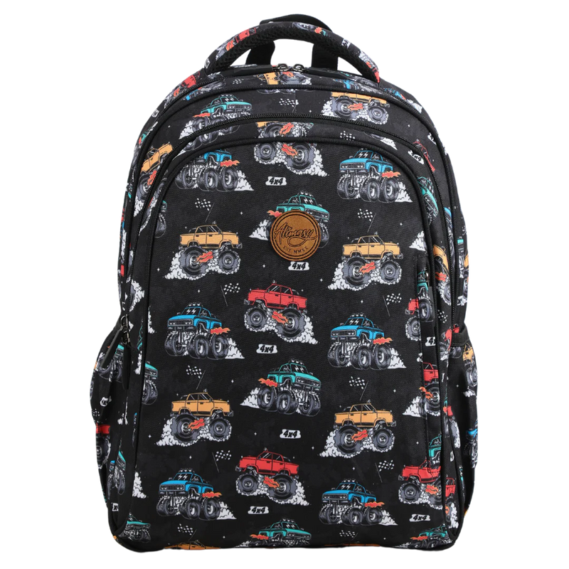 ALiMASY | Monster Trucks Midsize Kids Backpack