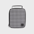 MontiiCo Large Insulated Lunch Bag - Black Gingham