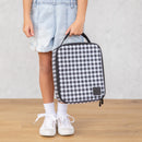MontiiCo Insulated Lunch Bag - Black Gingham