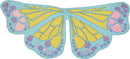 Multi Chiffon Wings Child - Blue