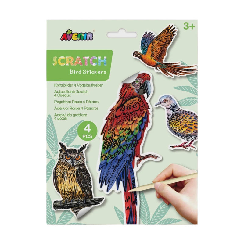 Avenir  Scratch Bird Stickers