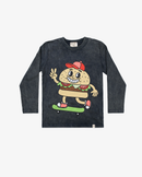 BAND OF BOYS | Navy Wash Burger LS Tee
