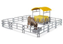 Bruder | (NEW) Hay Rack with Fence, Cow & Trough
