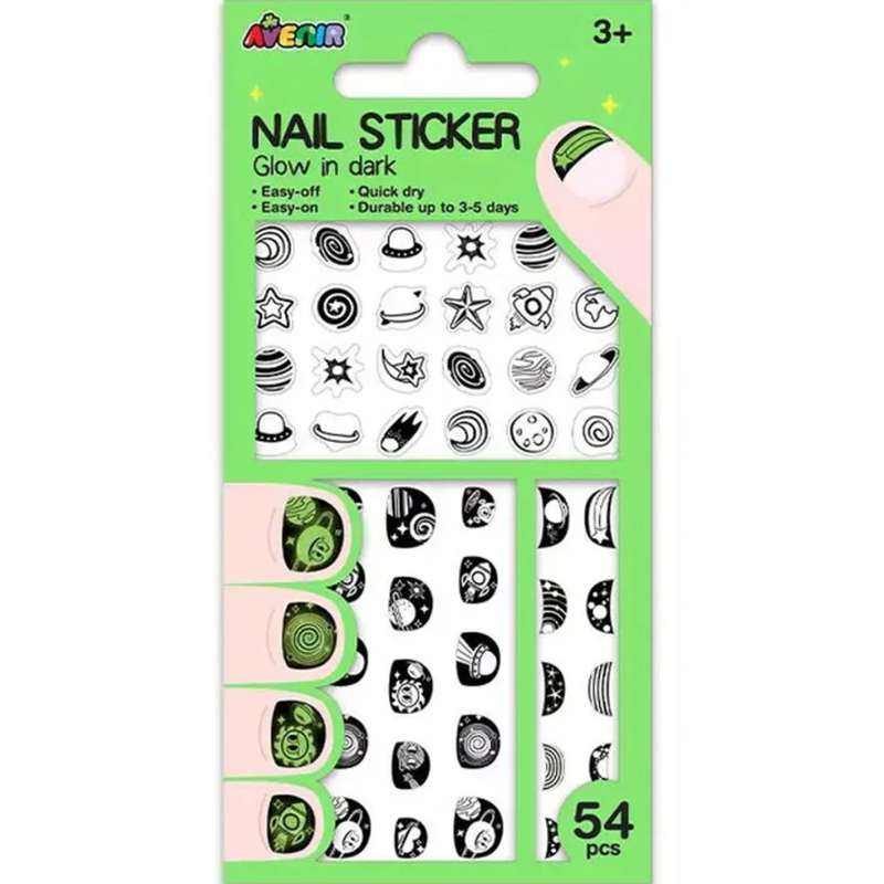 Avenir | Nail Stickers Glow in the Dark Green