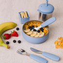 Nestling Toddler Cutlery 3pk - Dusty Blue
