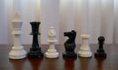 Chess Pieces Black & White 95mm weighted Plastic
