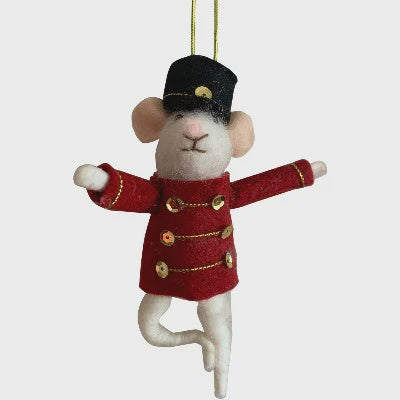 Christmas Felted Decoration - Nutcracker Mouse