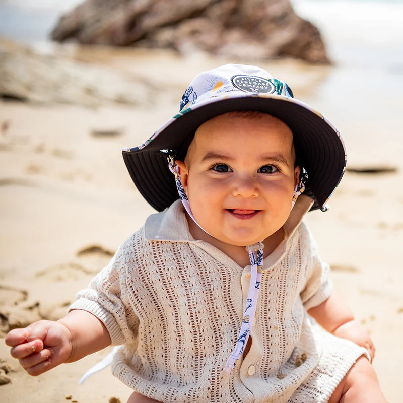 Little Renegade | Reversible Swim Hat -Oakland