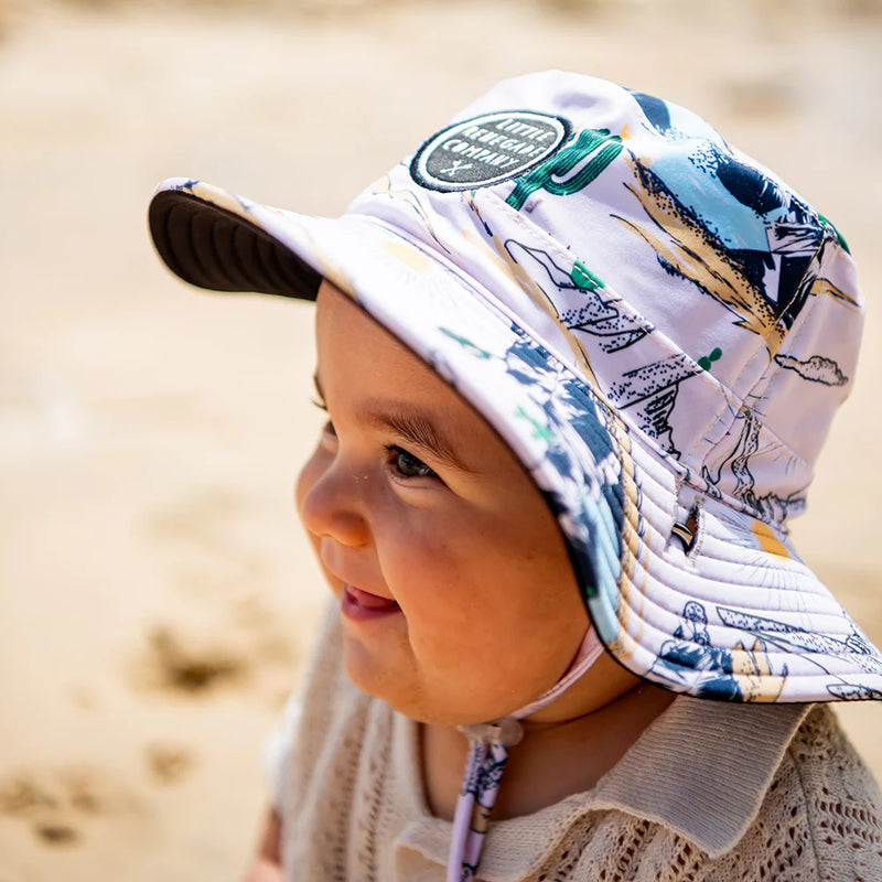 Little Renegade | Reversible Swim Hat -Oakland