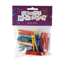Art & Craft Coloured 22pc pegs